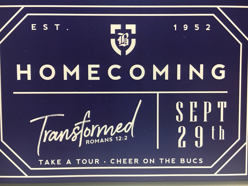 AlumniBucs's tweet image. Alumni weekend is coming soon. Come see the Transformation happening at BBS.