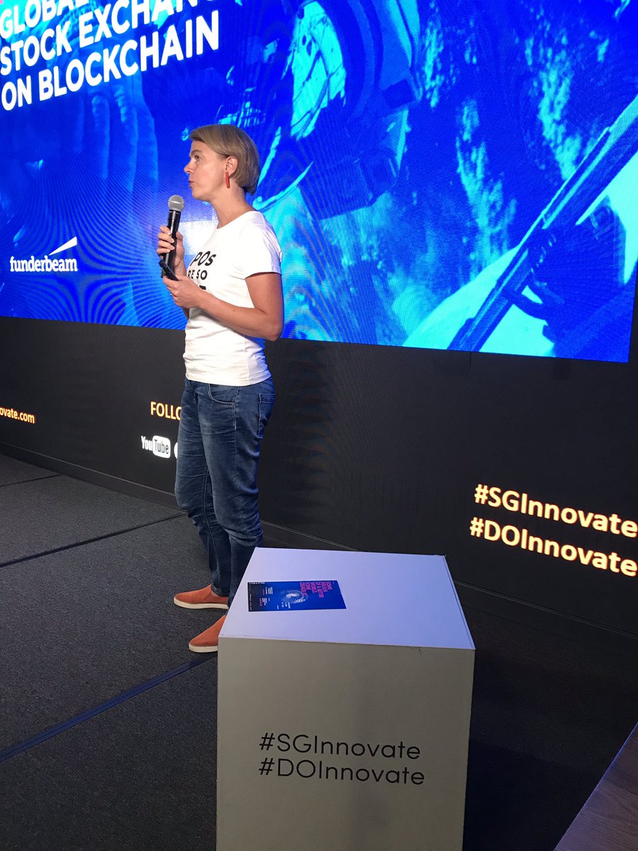 @KaidiRuu from <a href="/funderbeam/">Funderbeam</a> is building a startup stock exchange with blockchain. Welcome to the new era! <a href="/SGInnovate/">SGInnovate</a> #blockchain