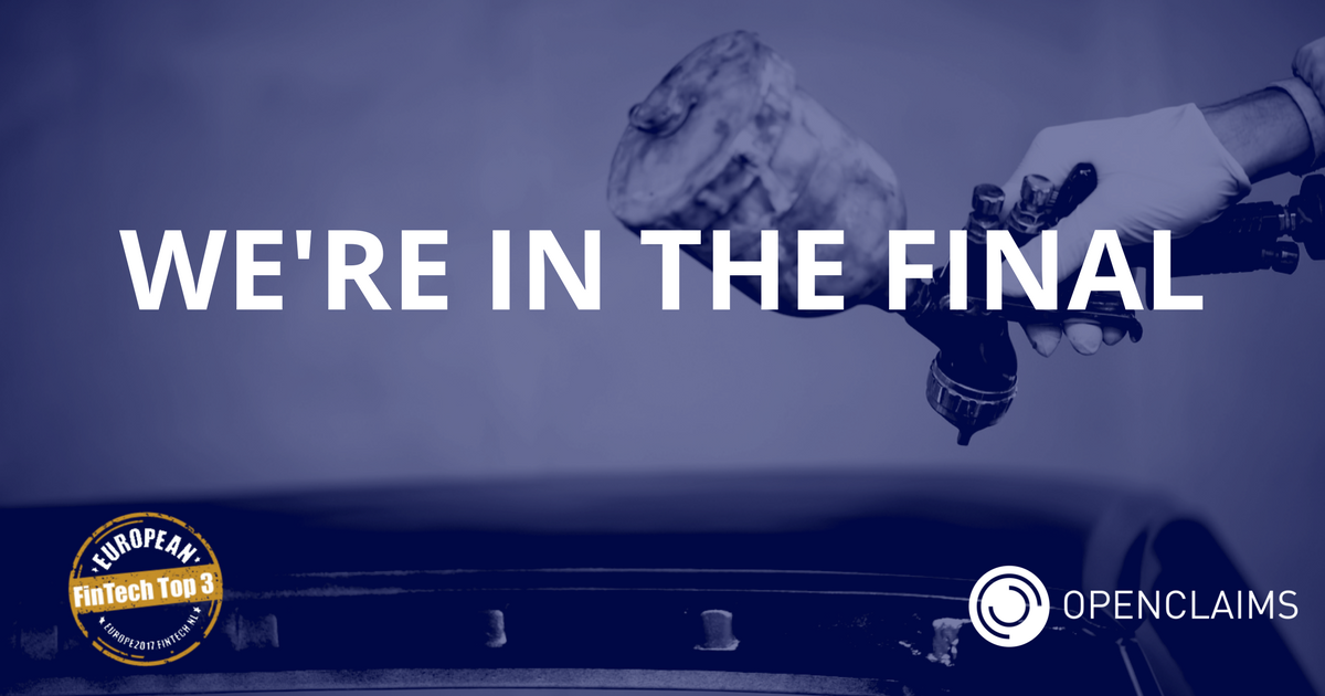 Great news! We've made it into the final of the European Fintech Awards! We would like to thank everyone that voted for Openclaims!