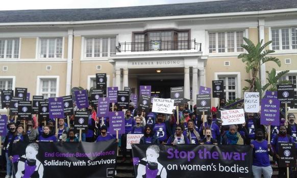 IOL's tweet photo. Silent protest held at UCT in solidarity with rape survivors and abuse victims: https://t.co/rI9qdChShi
#BreakTheSilence #AHFSilentProtest https://t.co/JWEfHszff7