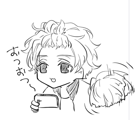 @imoiio もいさん原稿で死んでた時に描いて送り忘れてたチアたるちの出番が来た! 
