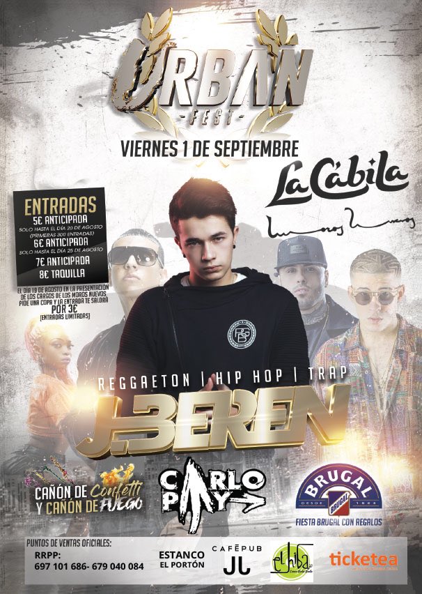 LACABILAVILLENA's tweet photo. Eihh‼️ vamos a por #LaUltimaDelVerano
Este Viernes 1.Sept  #UrbanFest 
Con J.BEREN y Carlo Paya

Y Sorteamos 4 Entradas GRATIS‼️
✅RT✅MeGusta https://t.co/QSOrdTho6o