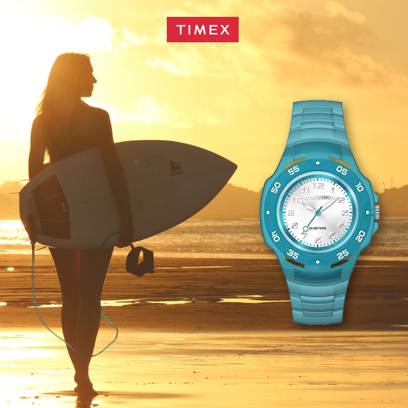 Strap on a Timex sports watch on your wrist and get yourself stoked while taking on the waves.

TW5M06400 FOR PHP 2,990