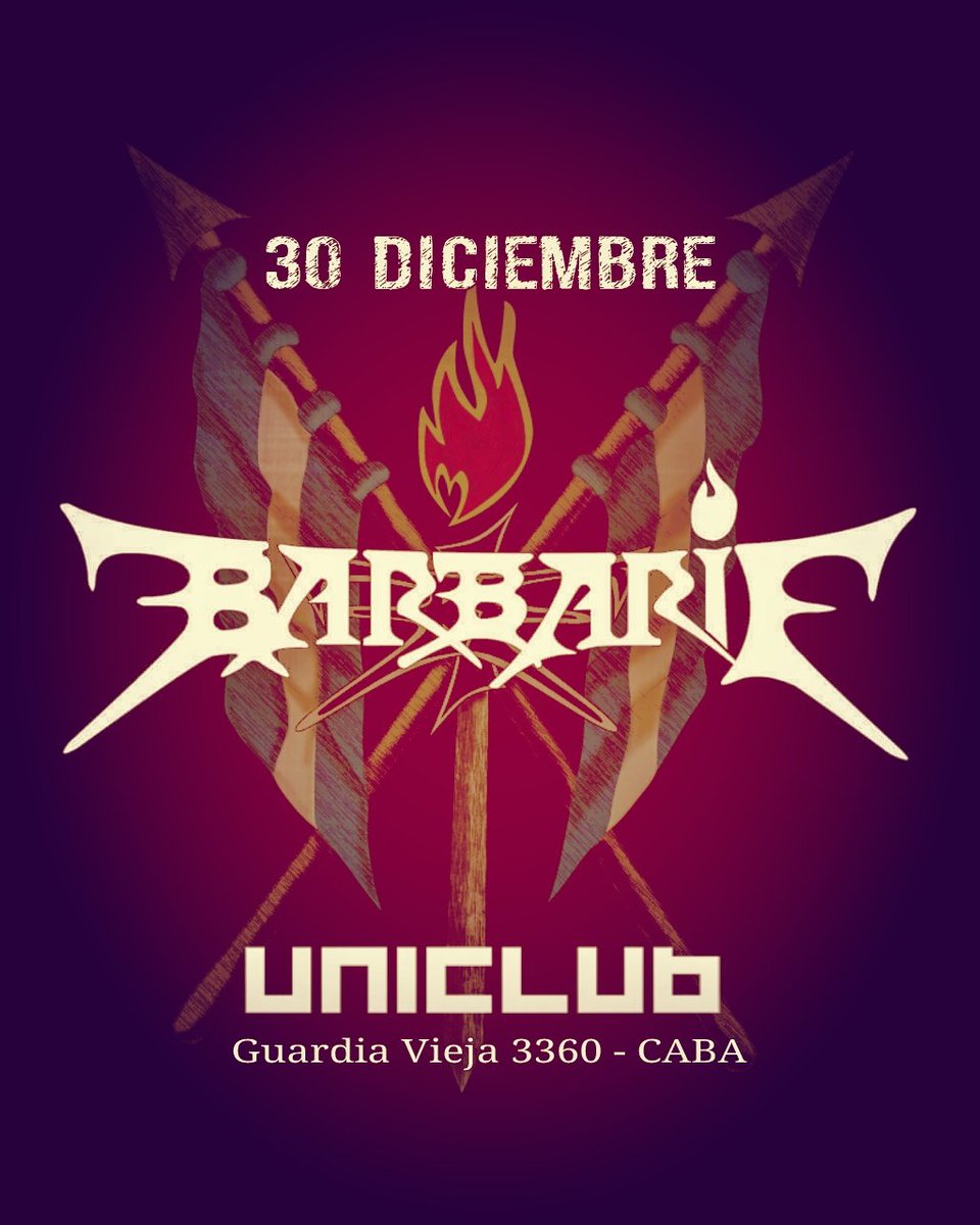 BarbarieMetal's tweet photo. Cerrando el año 
 #30Dic #Uniclub #Caba 
#GUARDAVIEJA 😜 https://t.co/6wwGXalAU7