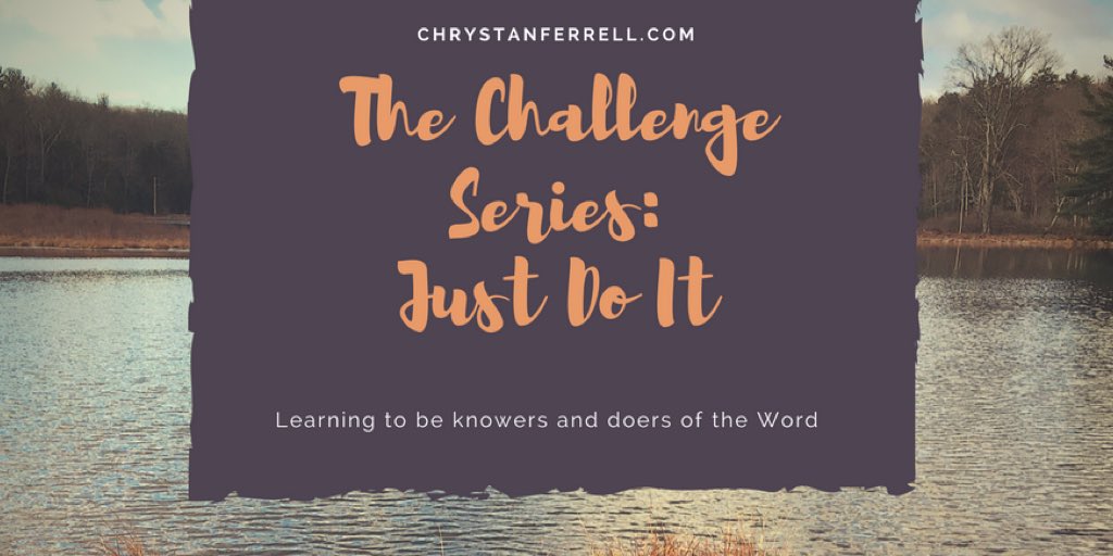 chrystanferrell's tweet photo. Just Do It! Just do what? Find out in today's installment of #thechallengeseries written by @christybritton6 with @127worldwide https://t.co/VwlthO2PBx