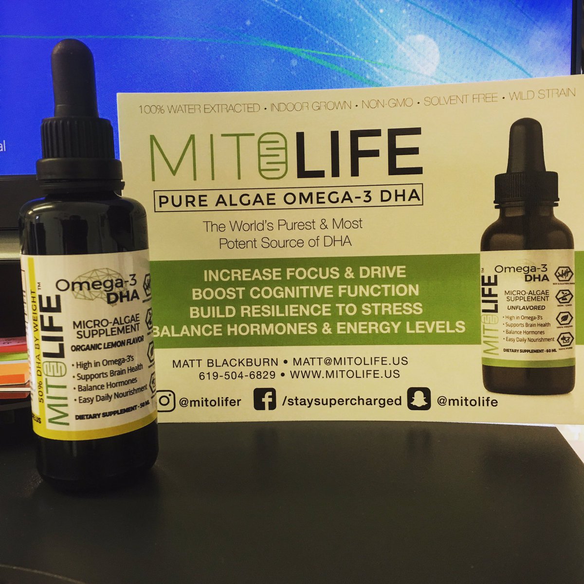 Look what's arrived and in stock. #dha #mitolife #bulletproofcoach #biohacking #algae