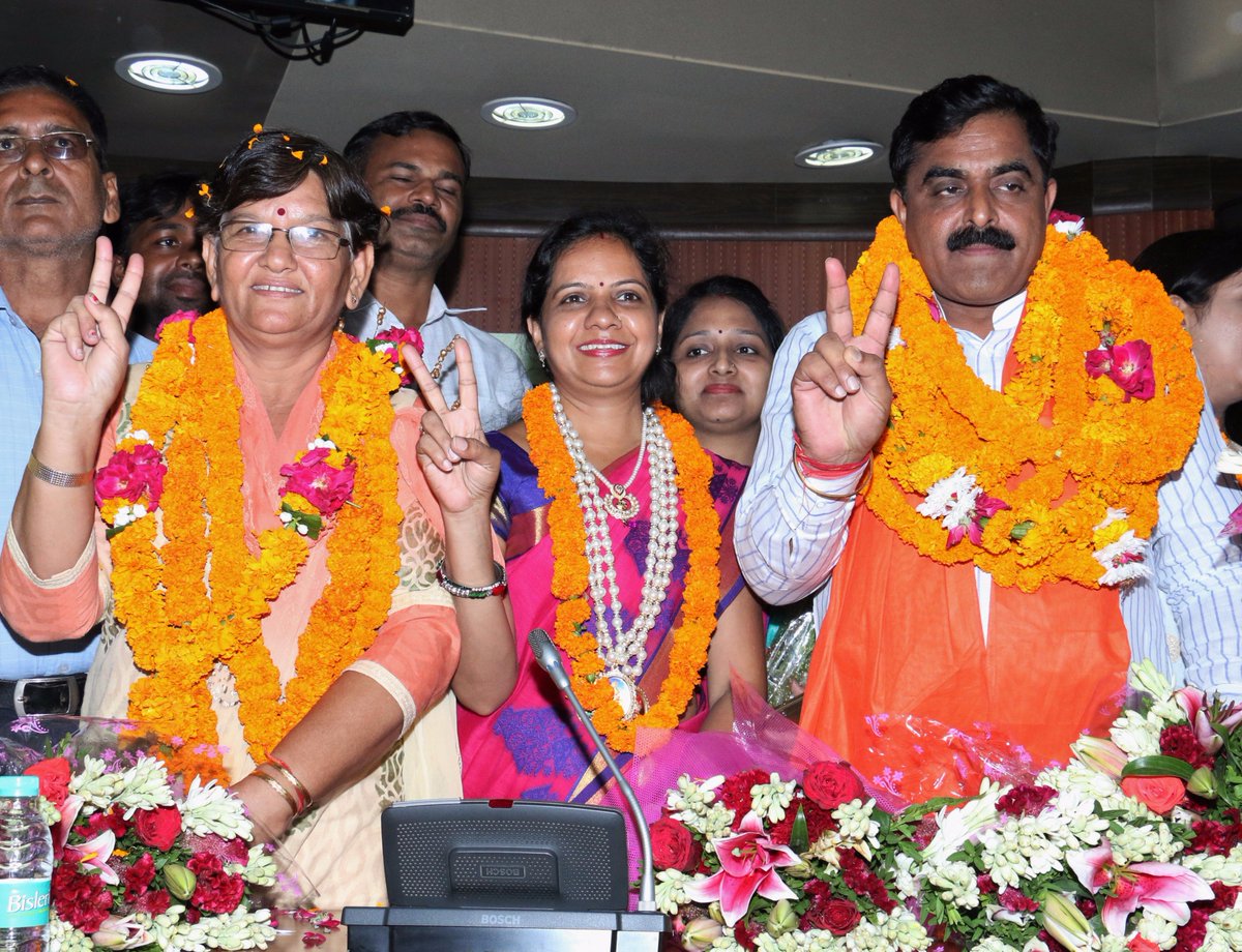 Elections held for the posts of Chairmen and Deputy Chairmen of four Zonal Wards Committees and one member of Standing Committee at NDMC