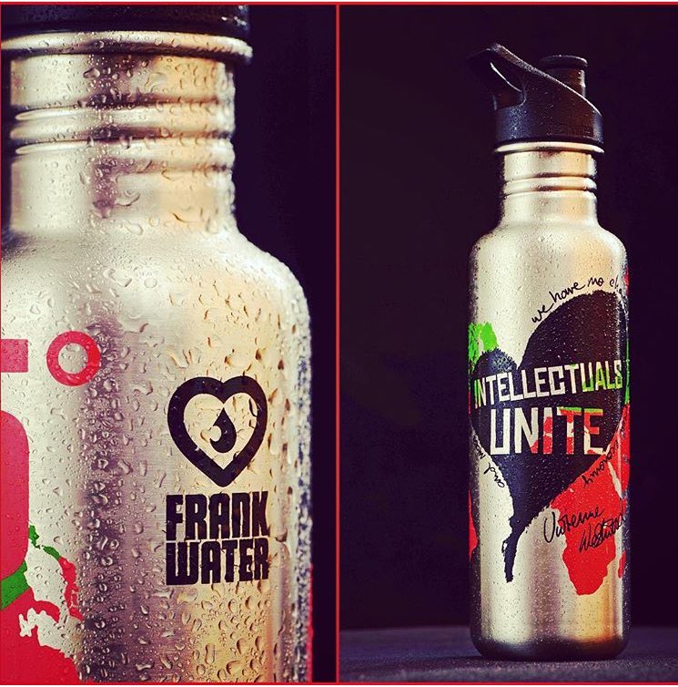 We 😍 <a href="/frankwater/">Frank Water</a> refill bottle, designed by <a href="/FollowWestwood/">Vivienne Westwood</a> 💥Now at £20 &amp; £10 of that funds FRANK"s work, providing safe water &amp; sanitation