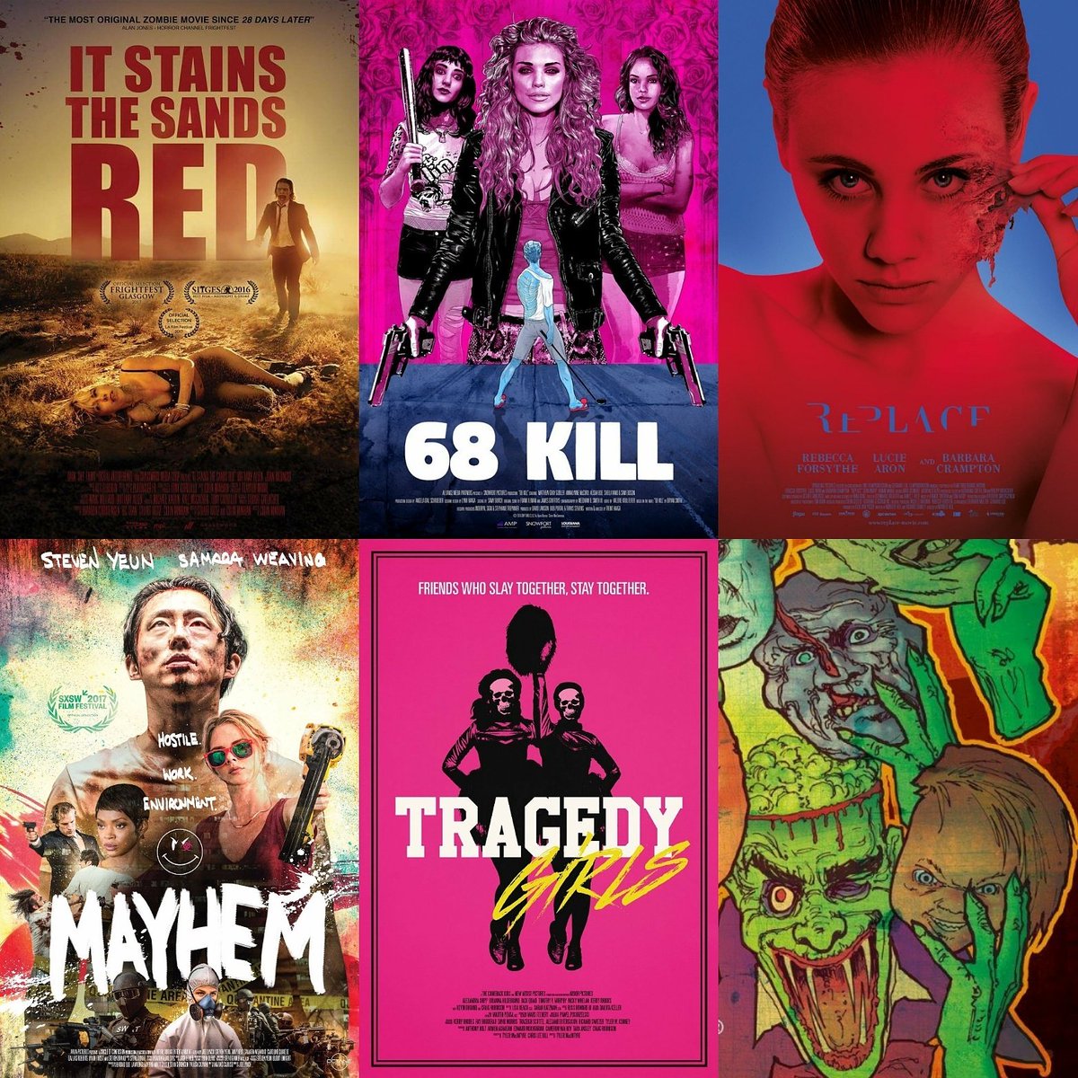 CultCinemaSun's tweet photo. Our @FrightFest top 5.

@stains_sand_red 
@68KillMovie 
@REPLACEFILM 
#Mayhem
@tragedygirls_ 

#FrightFest #FrightFest2017 https://t.co/Z95GjsTDk2
