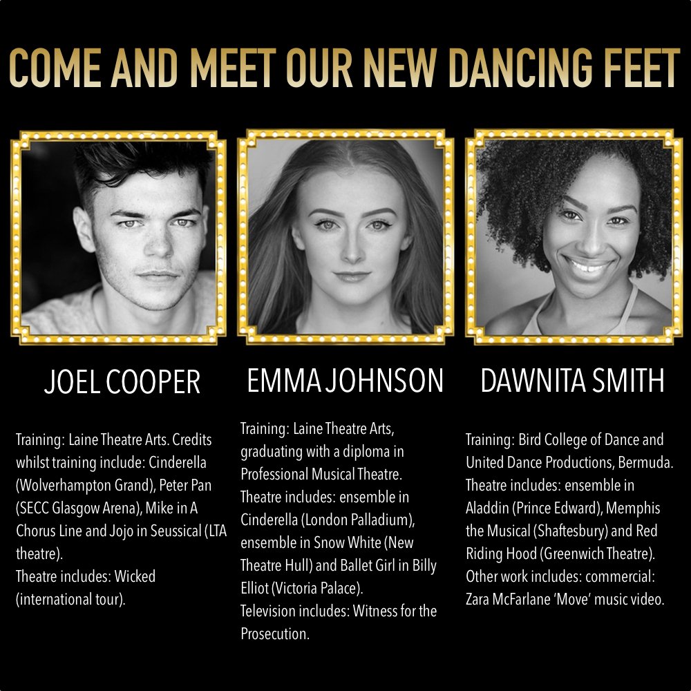 Tonight London's biggest musical gets 6 feet bigger, as we welcome three new hoofers to our ensemble. 🙌