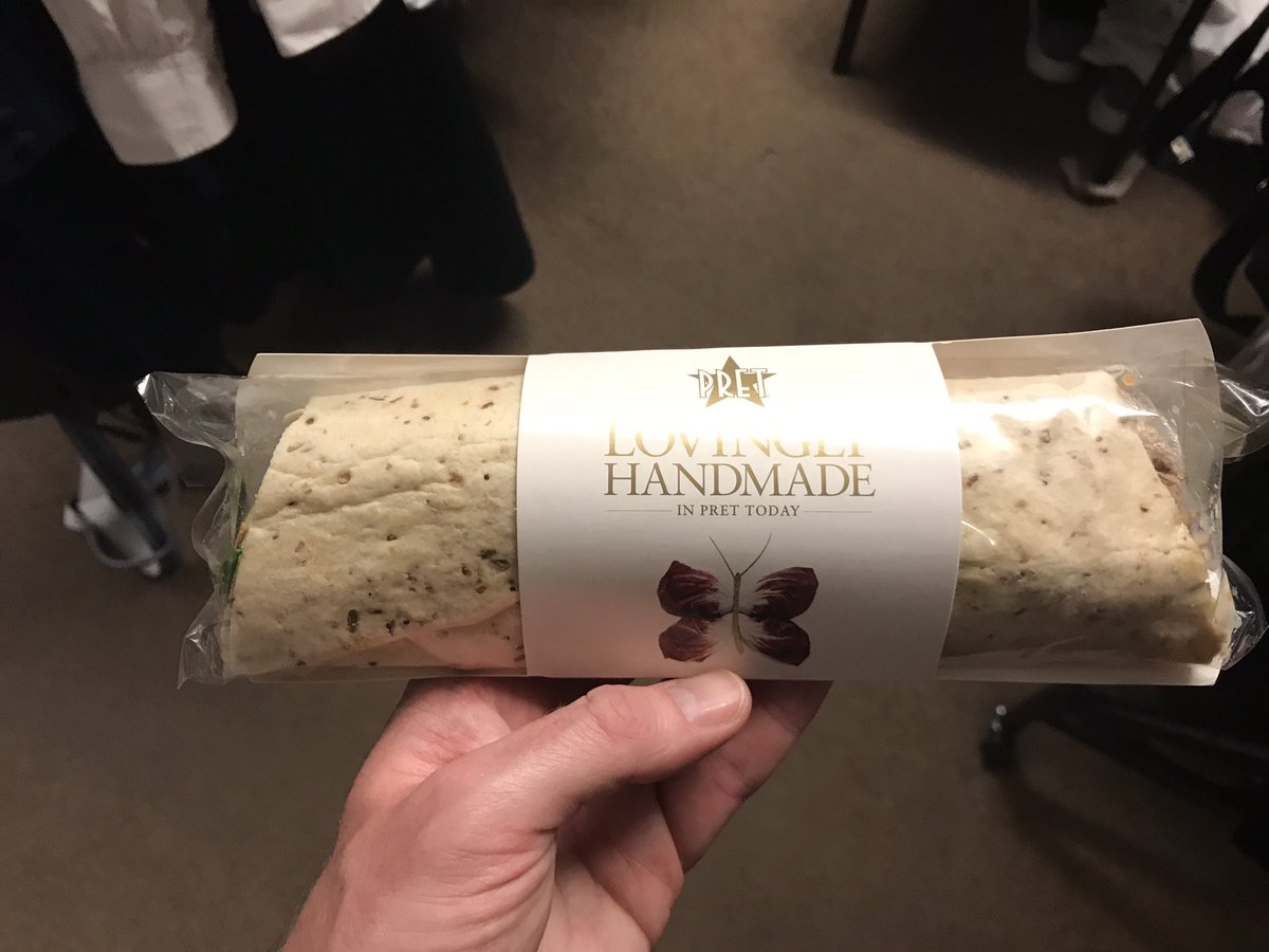 Our_Gary's tweet photo. Erm @pretamangeruk strategically placed half a wrap! #stillhungry 🙄 https://t.co/FYarIneYts