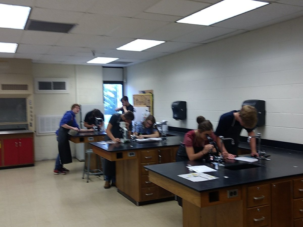Mr. Smith's 1st Period Biology class exploring the microscopic world! @ATribePRIDE <a href="/ArmucheeHigh/">Armuchee High School</a>