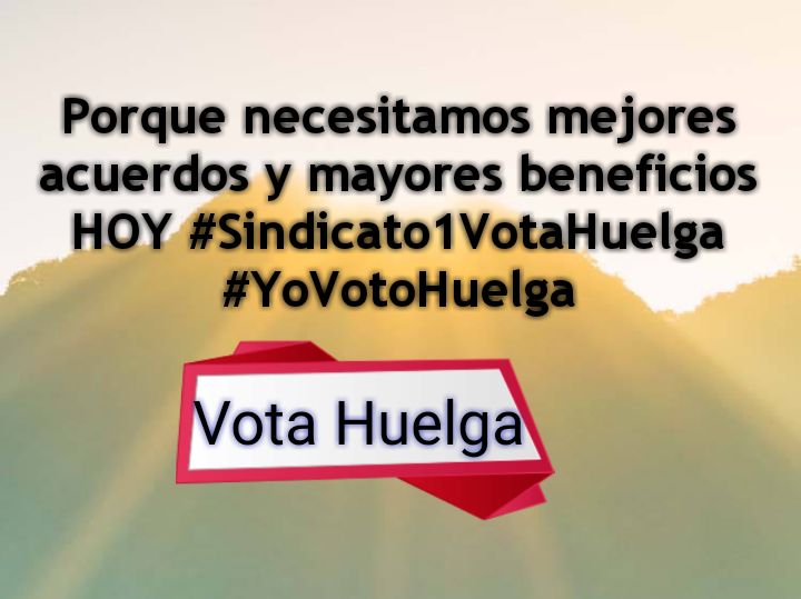 1Sindicato's tweet photo. Hoy será un gran día!!!!💪💪💪💪 https://t.co/Z4Tvw3bWPO