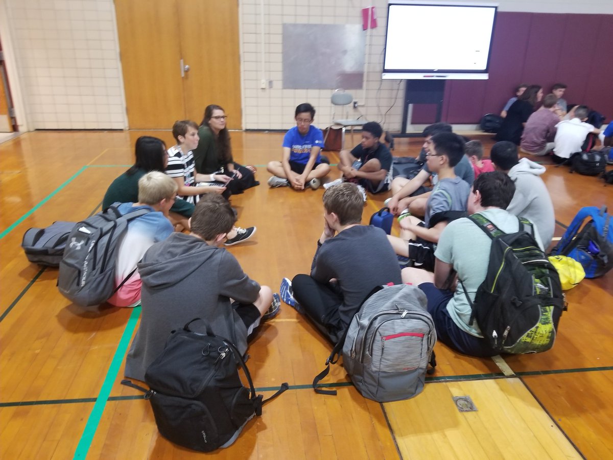 KathyP's tweet photo. And it begins..State High SLCs meeting for first tme @StateCollegeHS https://t.co/nVMjYj9smK