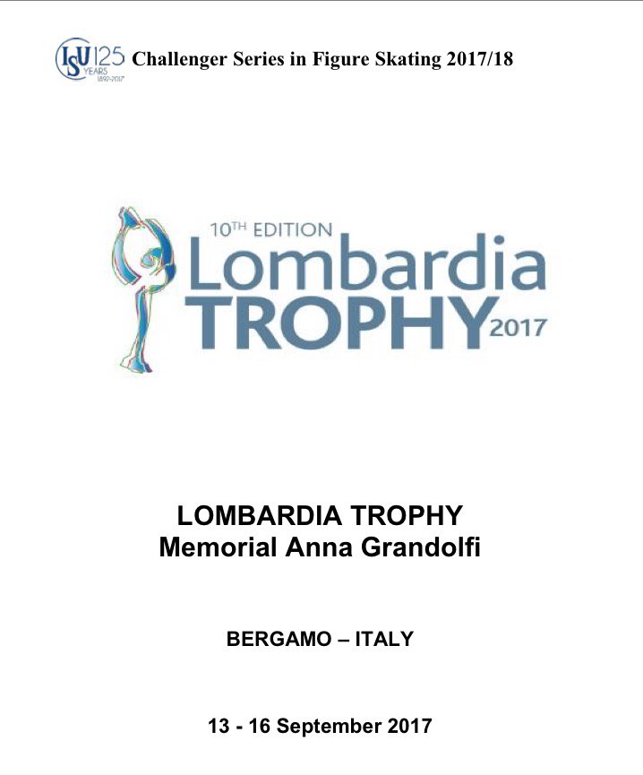 Challenger (2) - Lombardia Trophy.  14 - 17 Sep 2017 Bergamo Italy  DIZhY8VUEAAmbv2