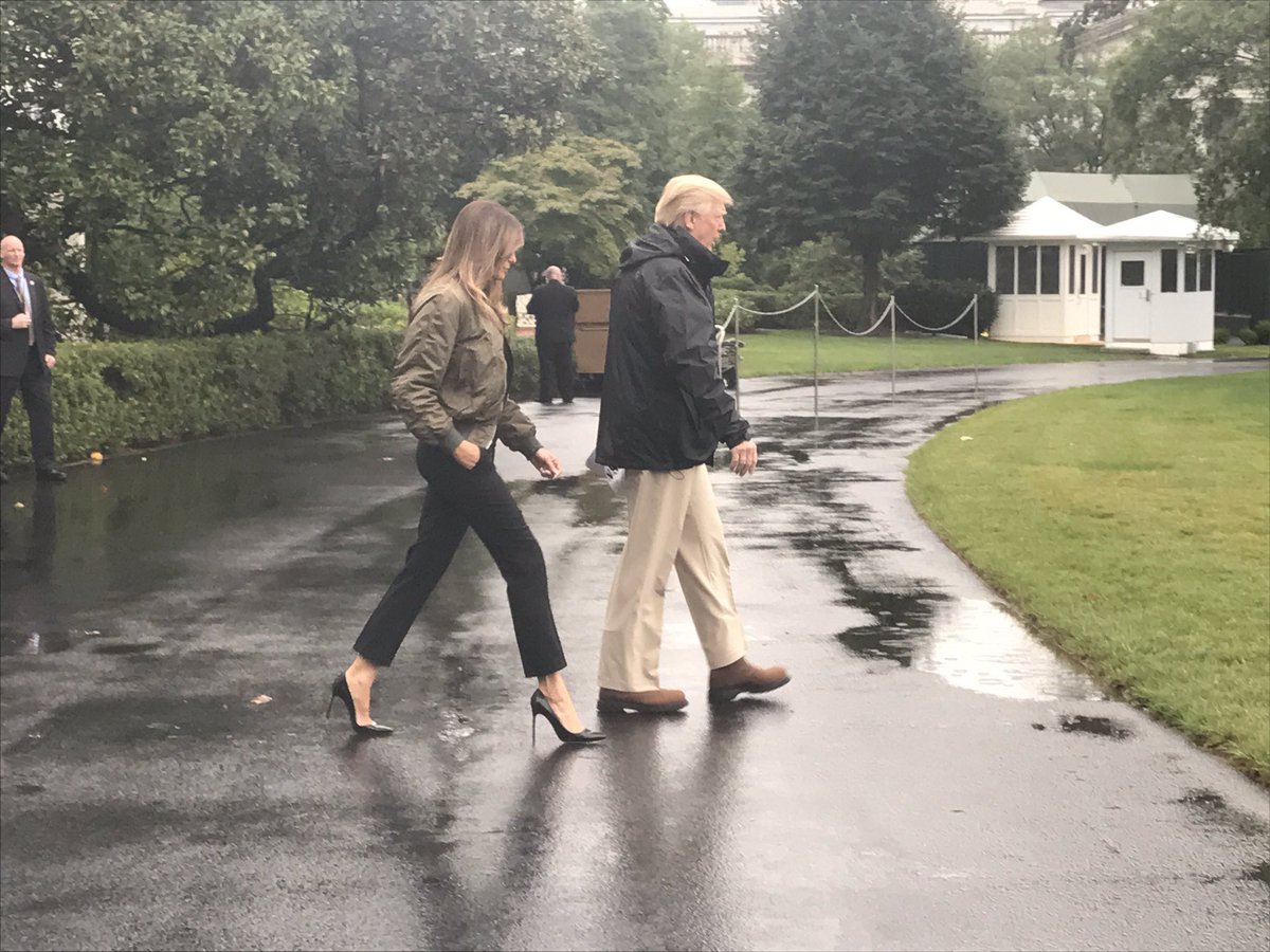 Melania's ready for Houston