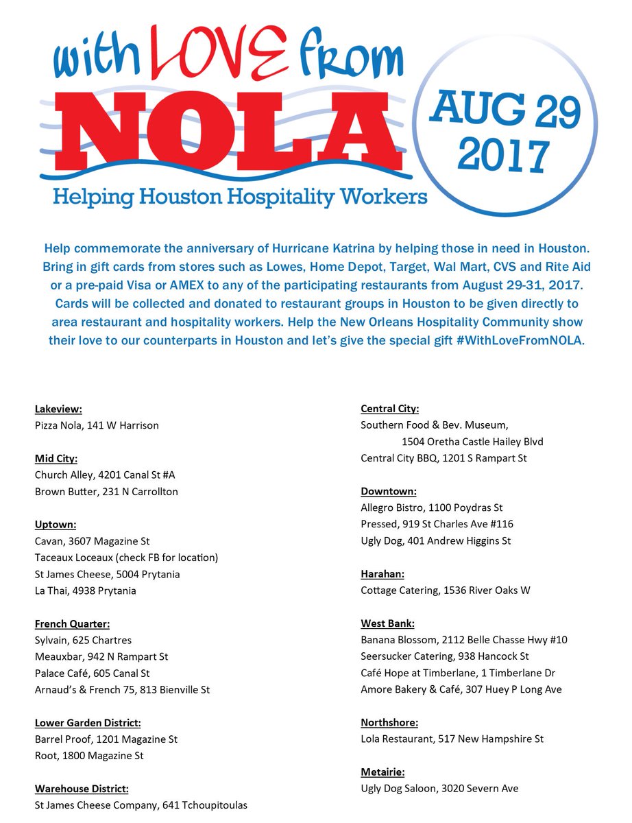 PizzaNola's tweet image. Good morning- let's do this! We're hoping to raise $25,000 for Houston restaurant and hospitality workers. #WithLoveFromNOLA