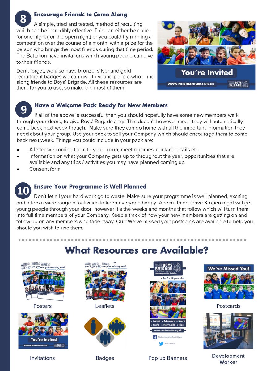 northantsbb's tweet photo. Check out our 10 Point Recruitment Plan - A guide for Companies in the Battalion to use, to help increase numbers this September #Recruiting https://t.co/ucxAGJVhAV