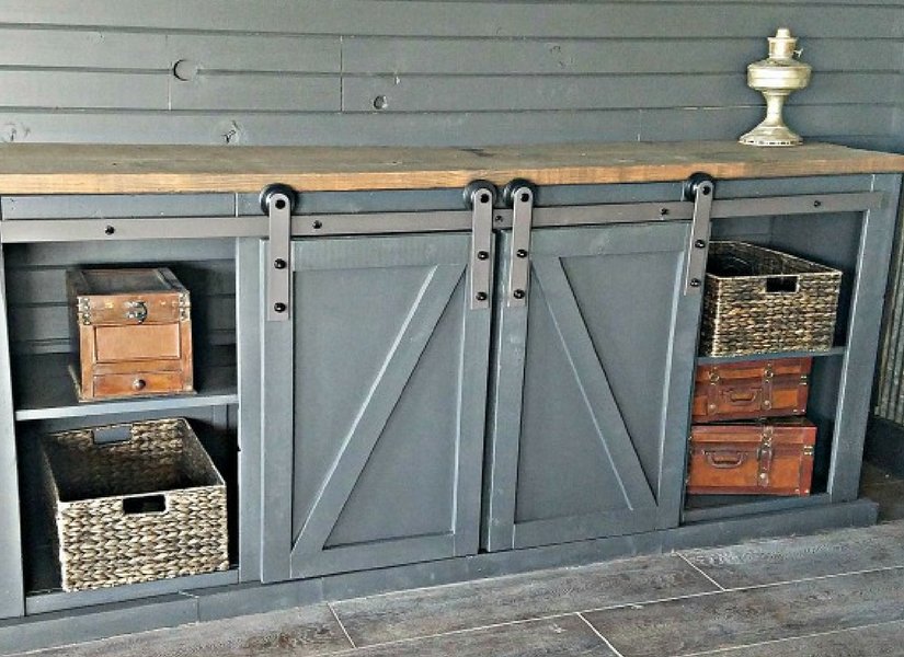 How To Build a Sliding Barn Door Console For Your Man Cave  buff.ly/2vzHlPc