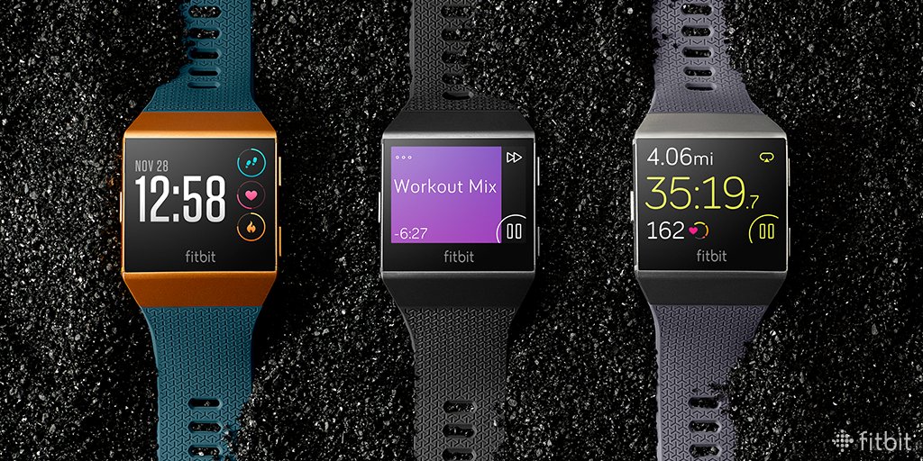 googlehealth's tweet photo. #FitbitIonic: It’s the all-in-one, water-resistant watch you’ve been waiting for: https://t.co/HcwWTRWgcN https://t.co/lb6uPrR6Db