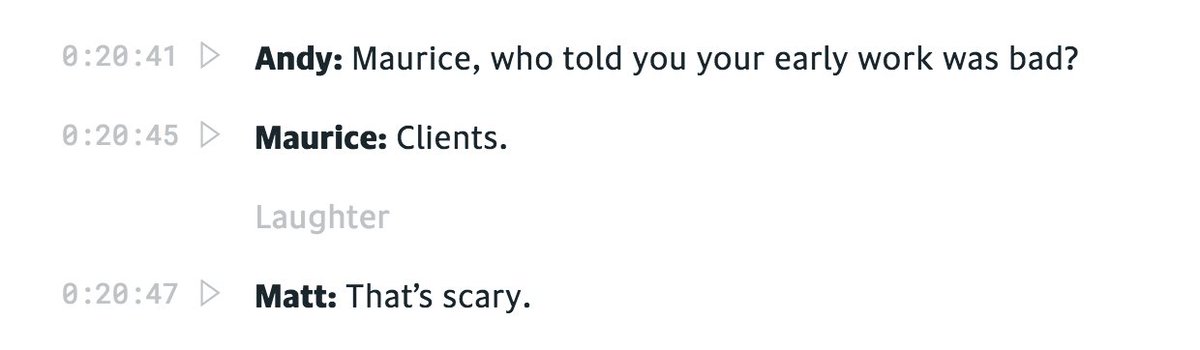workingfile's tweet image. Transcript for episode 20 with @mauricecherry and @darngooood is now live for you readers! workingfile.co/episodes/20.ht…