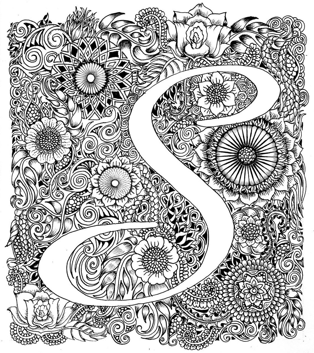 Tuntun V Twitter S Tangle Illust イラスト Illust Zentangle ゼンタングル Botanical ボタニカル Spirograph スピログラフ Alphabet アルファベット メヘンディ Mehndi Tattoo T Co Du5cf1s0vg