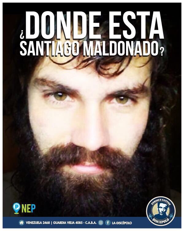 Volvieron los talleres del Cooke. El que aún no volvió es #SantiagoMaldonado. ¿Dónde está?