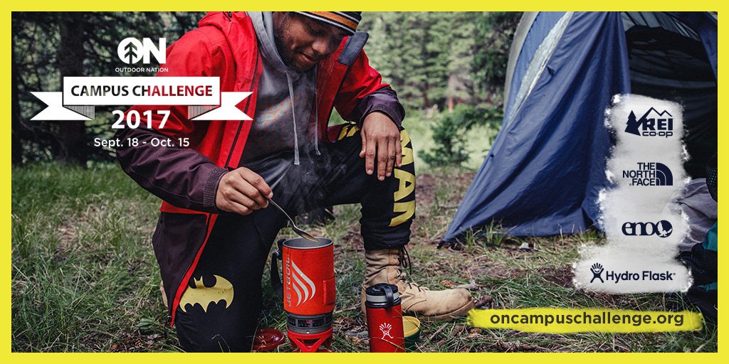 RUOUTDOORS's tweet photo. This Friday join @ruoutdoors @radford_alumni and @radfordu in registering for the @OutdoorNation #ONCAMPUSCHALLENGE at #clubfair2017 https://t.co/YXcdMZpRFY