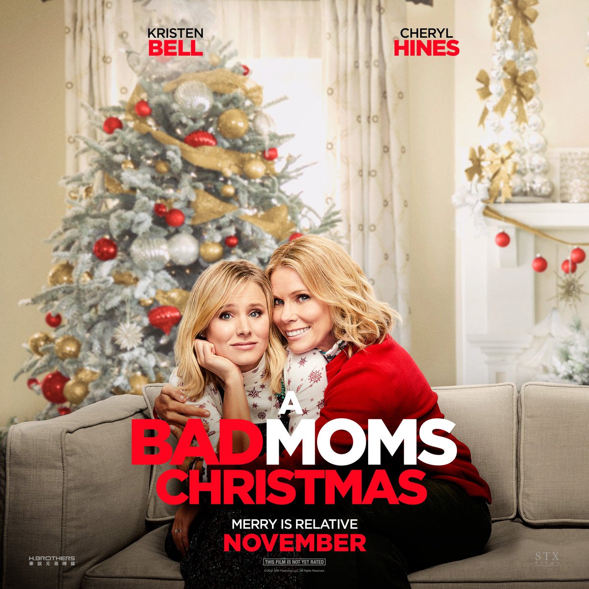 BadMoms's tweet photo. Merry is relative. @IMKristenBell and @CherylHines star in #BadMomsXmas. https://t.co/GFCc4NVqbm