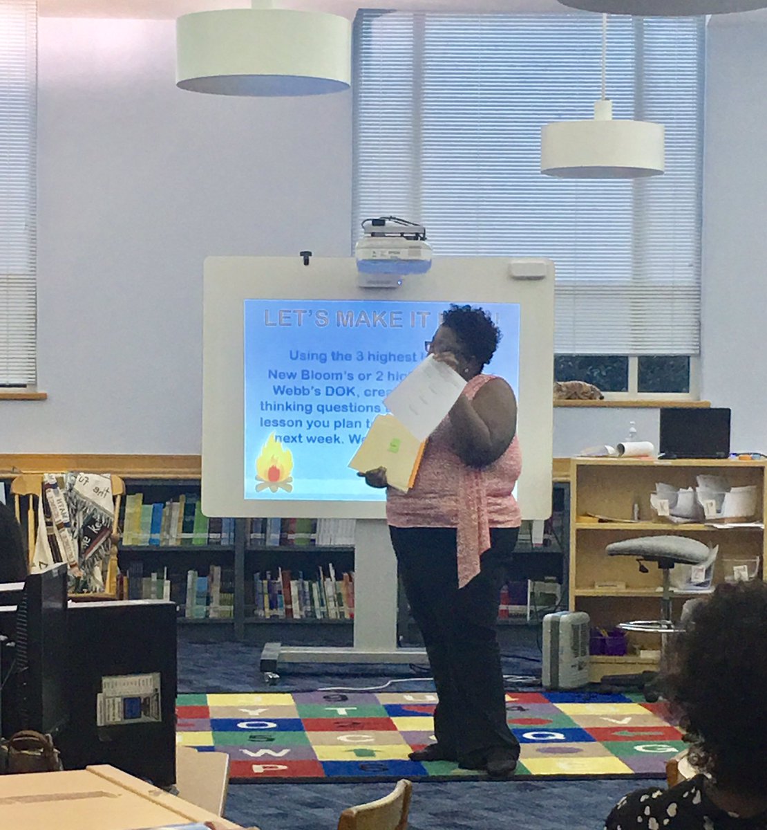 acmorris27's tweet photo. Teachers @heritagejaguars Checking for Understanding "hot" questions vs. "not so hot" questions #Bloom's #Webb's DOK https://t.co/5zwN2lZxhX