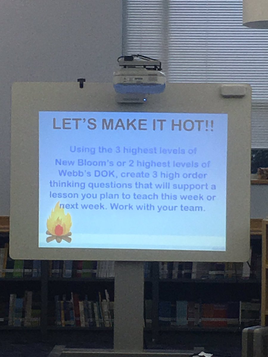 acmorris27's tweet photo. Teachers @heritagejaguars Checking for Understanding "hot" questions vs. "not so hot" questions #Bloom's #Webb's DOK https://t.co/5zwN2lZxhX