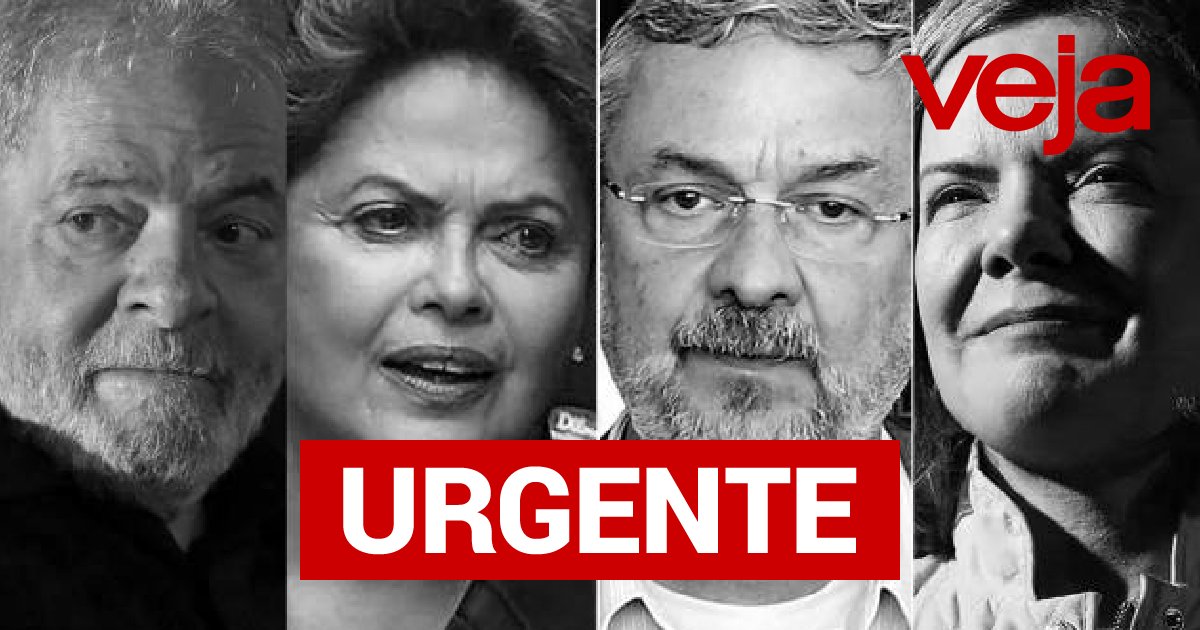 PGR denuncia Lula, Dilma e ex-ministros por organização criminosa abr.ai/denunciaPT #VEJA #PT #URGENTE