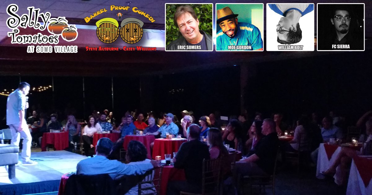 barrelproofsr's tweet photo. It's #COMEDY NIGHT! FREE #standupcomedy TONIGHT at @Sally_Tomatoes  in #RohnertPark. Show at 8, #HappyHour 6-8. Let's do this #SonomaCounty! https://t.co/1LeMqqxrHO