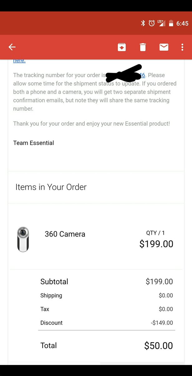 jbjoca79's tweet photo. Whoo 👏👏!! 360 camera is on the way!! T-minus 2 days till 360 goodness!! #essentialphone #thisisessential #360 #Verizon #LTEPlus https://t.co/A9YPiyXP1z