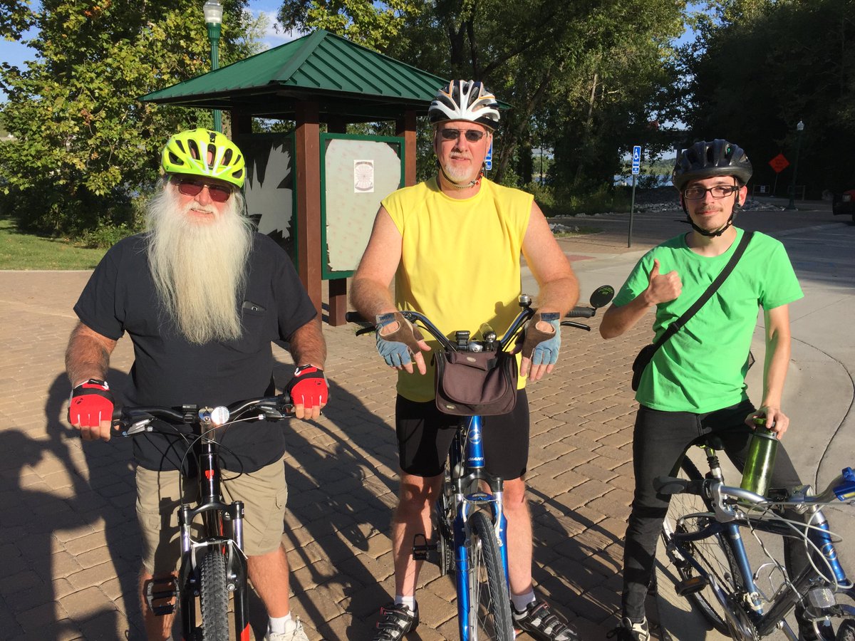 warsawrec's tweet photo. Great to meet Steve, Mike, and Cody on our 1st Community Group Ride! Come out and join us next Tuesday! #getonyourbikeandride https://t.co/EgJyLeJgp1