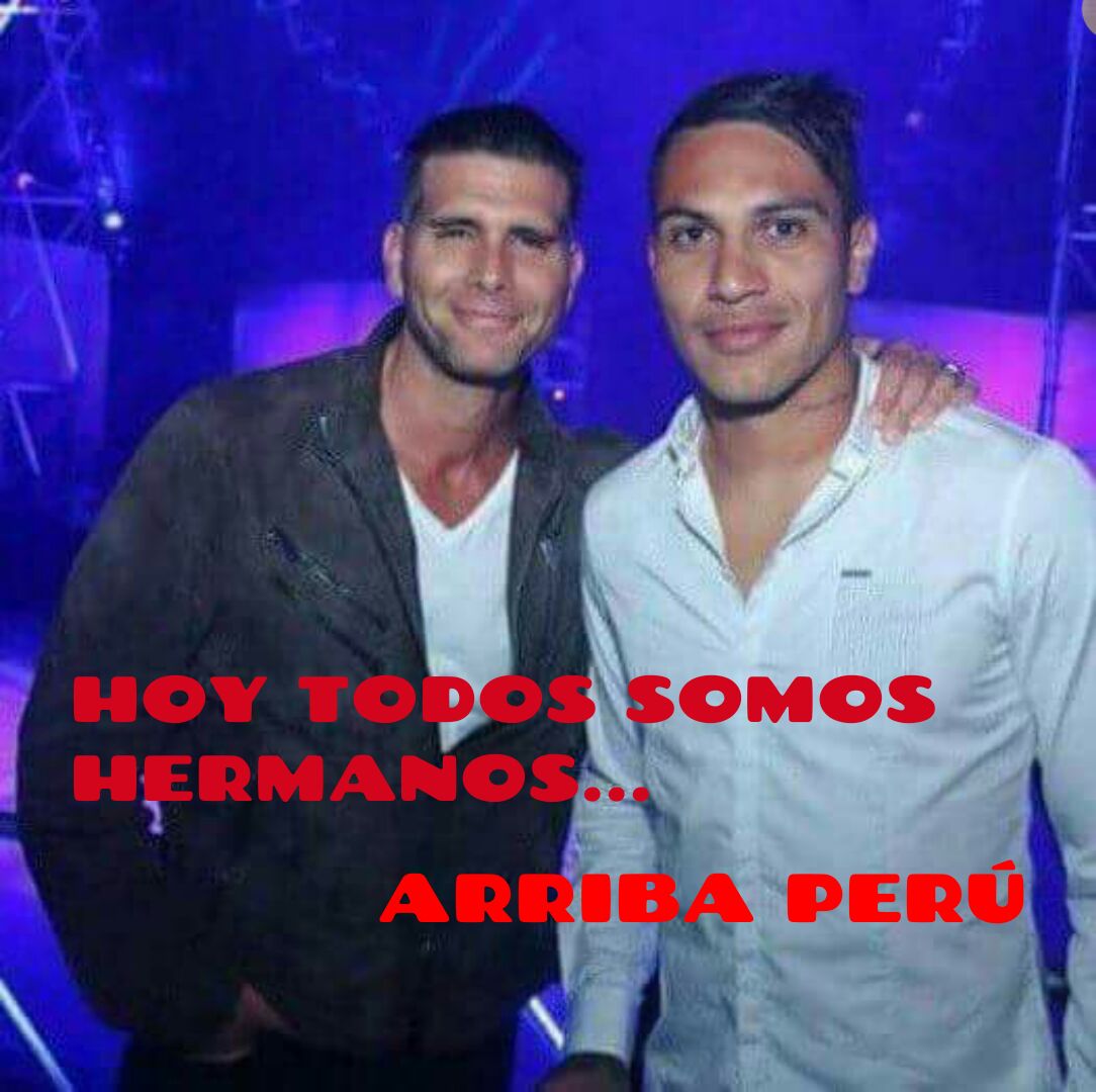 yochamorrin's tweet photo. Hoy todo somos hermanos #ArribaPeruCarajo https://t.co/TOIl6PFKP8