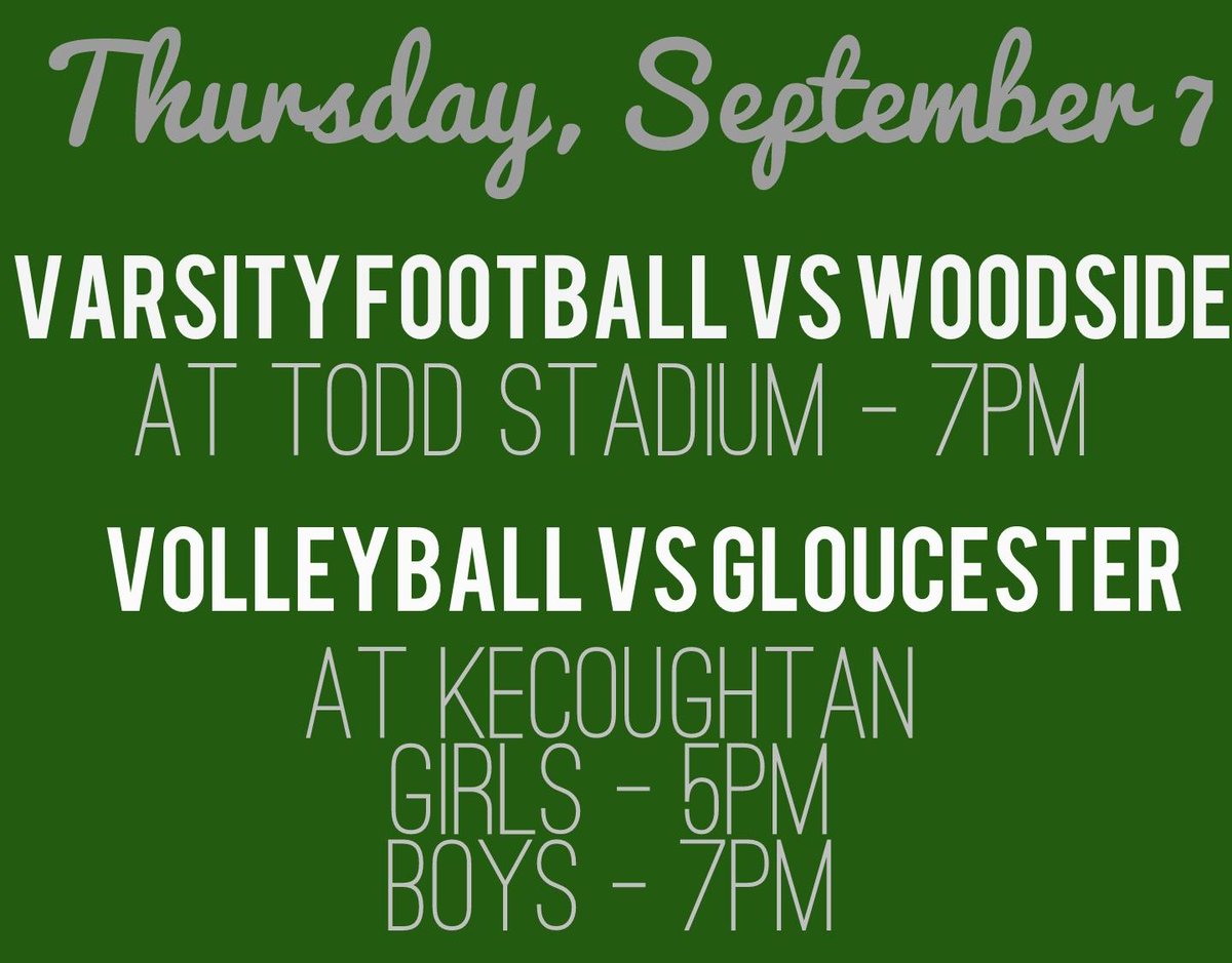 AthleticsKHS's tweet photo. This Thursday!  #playfortheK https://t.co/BJO8yGPKyq