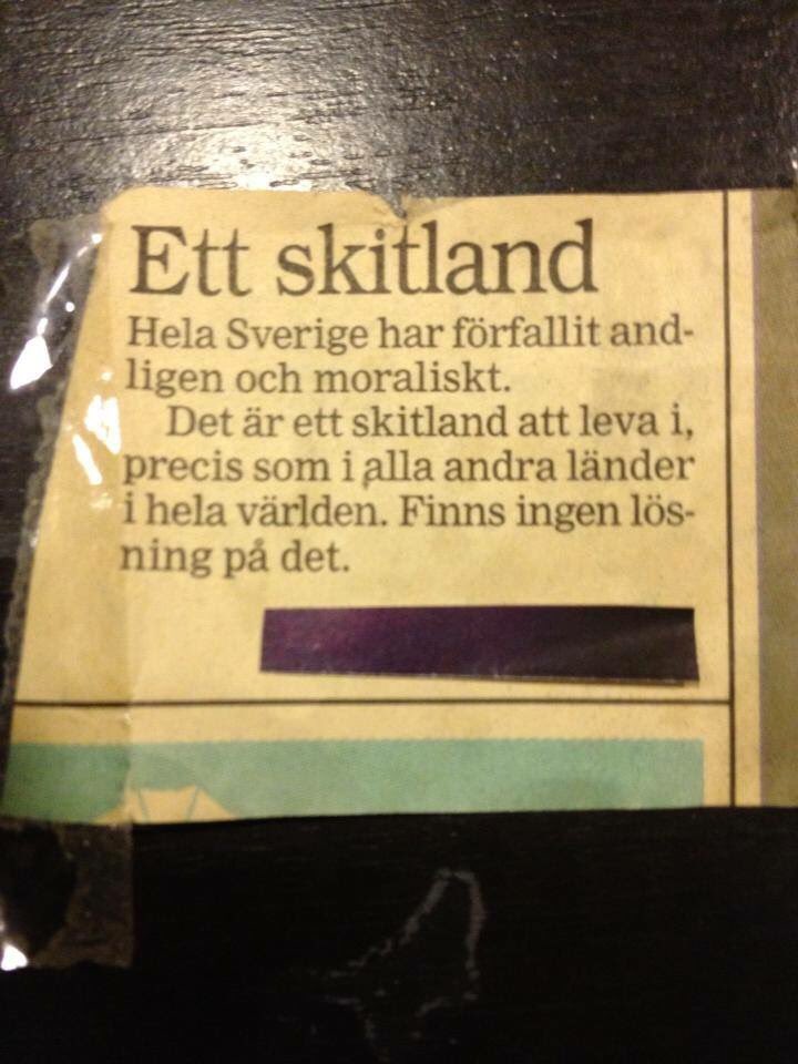 Lapparn's tweet photo. Ett skitland. https://t.co/G8rMZNLSTG