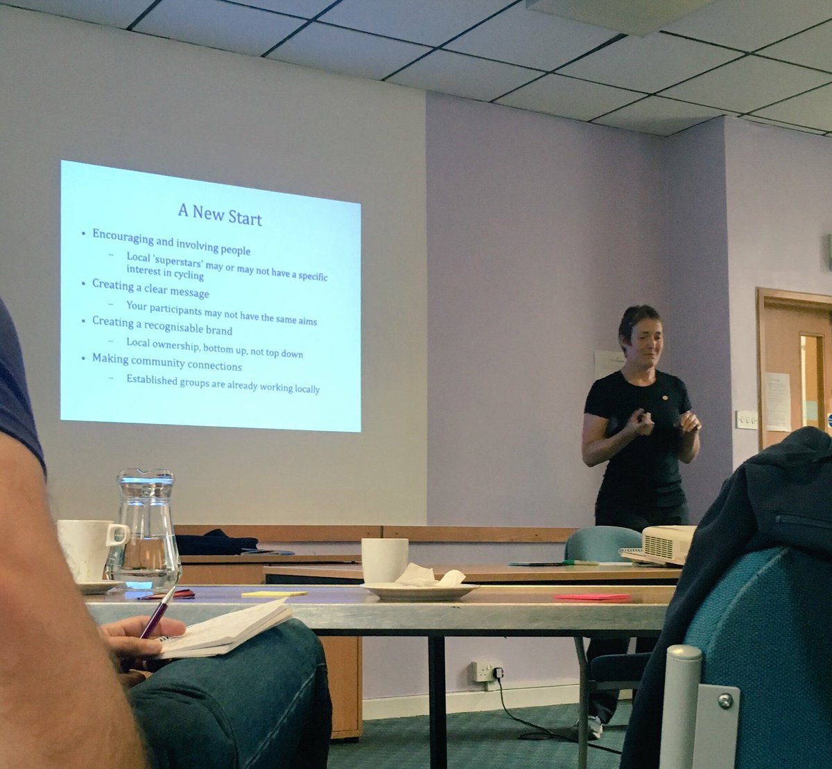 Renfrew_Riding's tweet photo. Thx @CyclingUKScot for hosting inspiring event for  community bike projects ProfessorBalance stole the show! @SustransScot @CyclingScotland https://t.co/dBHewQrVgz