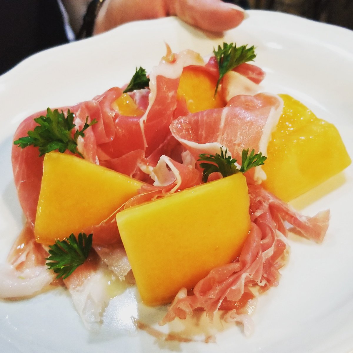RomaPortland's tweet photo. Our Prosciutto & Melon appetizer is refreshing and satisfies sweet & savory cravings alike. | #AmericanItalian #PortlandMaine #AndersRules https://t.co/8lrS9gQxGj