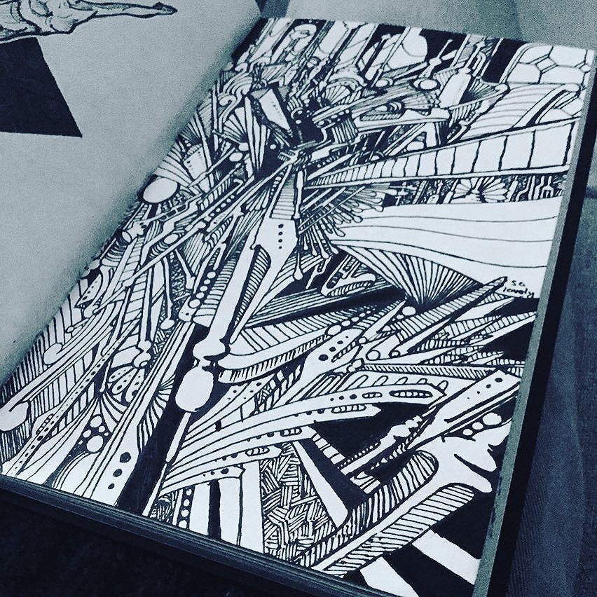 MagnusMerlin's tweet photo. What have I done??
#doodle #lines #drawing #outandabout #someoneappreciatedme #art #fart #ink #pen #blackandwhite #sketchbook https://t.co/fiipmOu73m