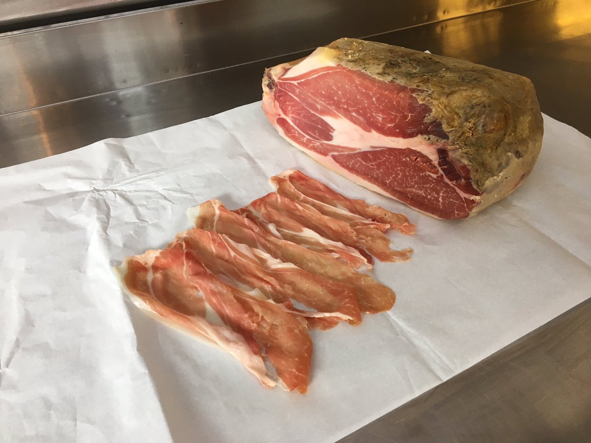 18 month matured British air dried ham!!! Made in London #British #curedmeats #HiltonHams