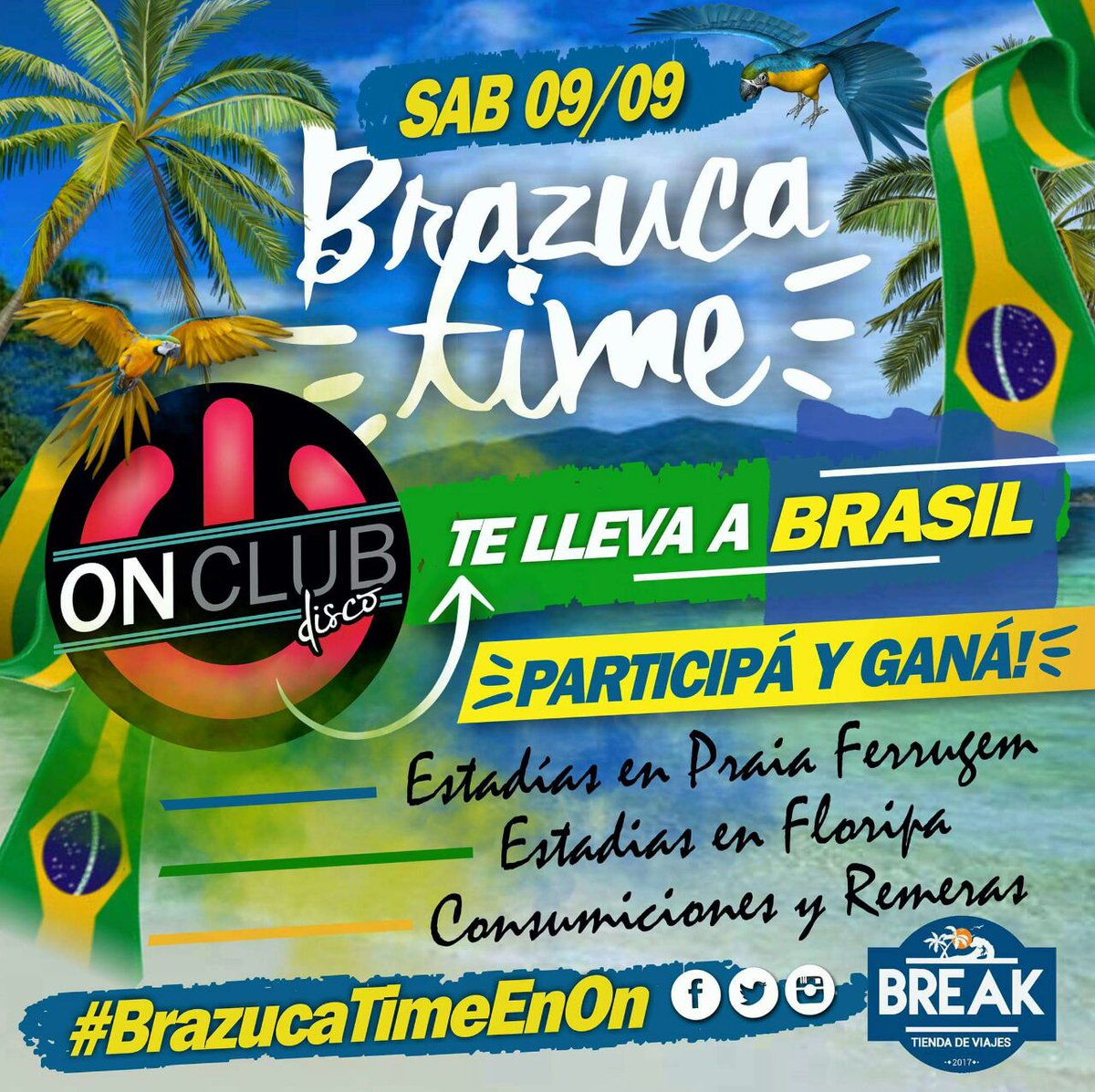 OnClubGalvez's tweet photo. PARTICIPA Y GANA
Dale MG a la imagen
Mencioná a 3 amigos + #BrazucaTimeEnOn en los comentarios
*El sorteo se realizará el 08/09 https://t.co/289BCz82HO