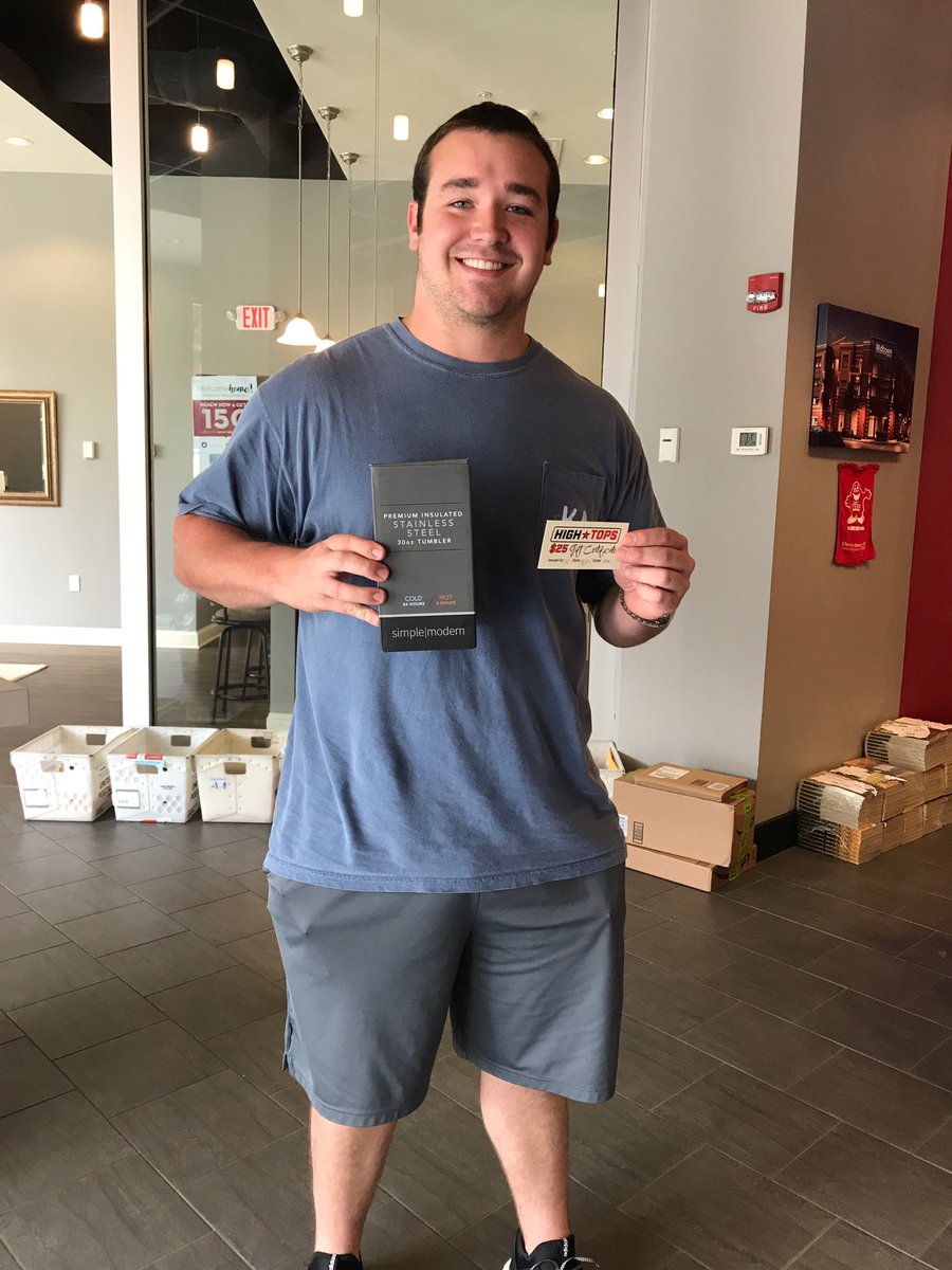 MidtownWKU's tweet photo. Congrats Austin! The winner of last weeks scorecasting. Go Tops 🔴 https://t.co/Mf5lTWat6y