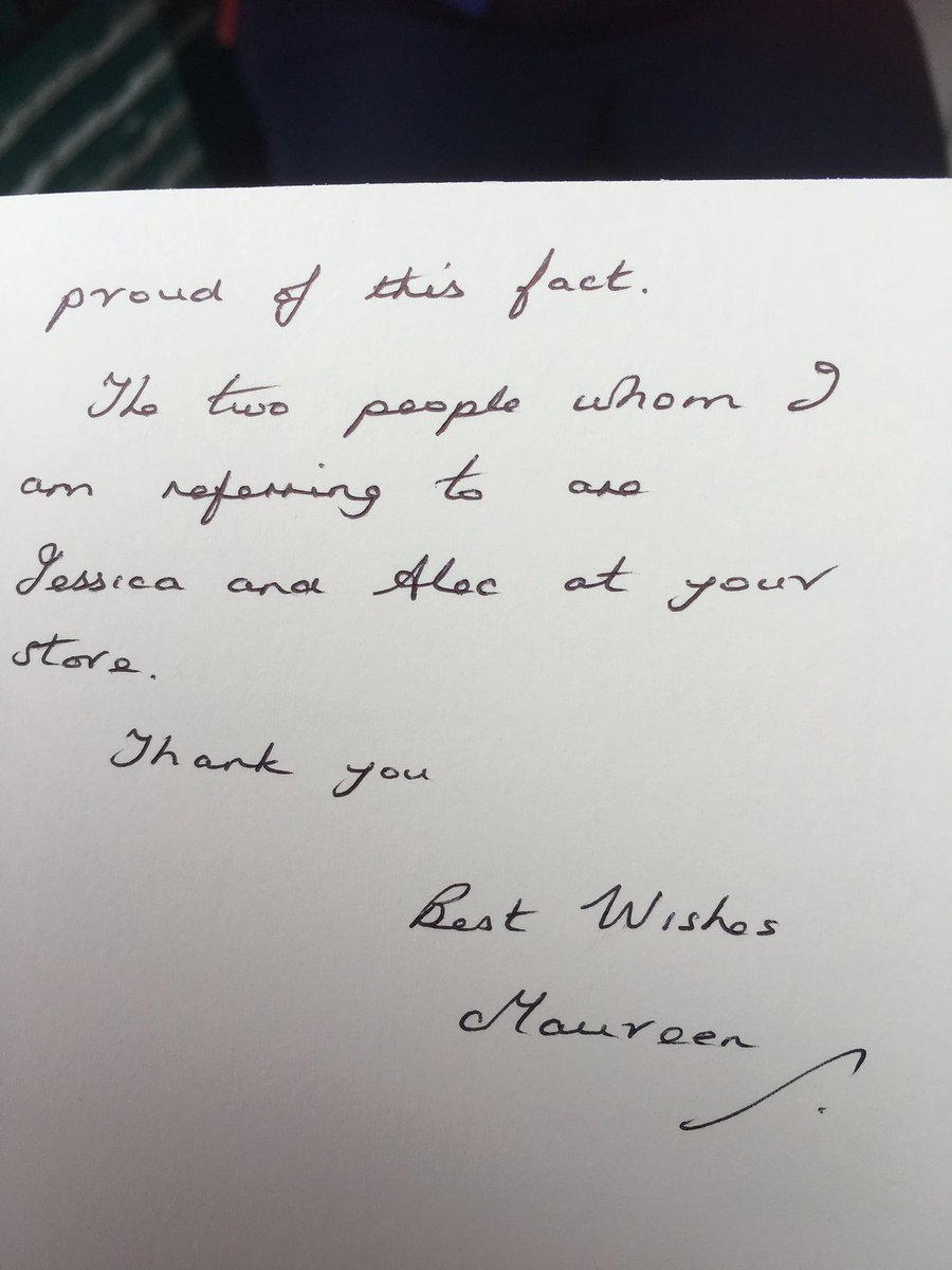 moylesarahlou's tweet image. Lovely feedback from a customer about customer assistant Jess &amp;amp; Alex our cleaner.Well done Jess &amp;amp; Alex @ziggyhamer @julier1962 @kaz_doherty