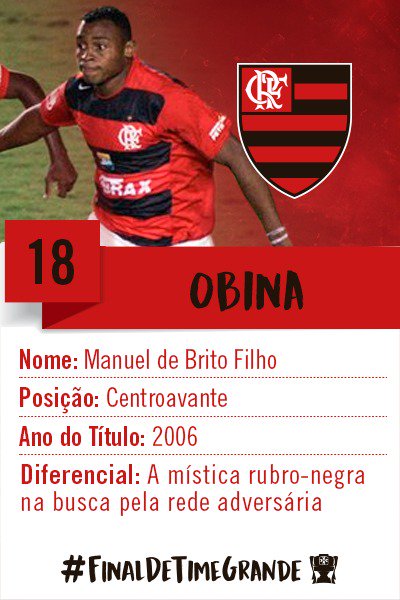 Flamengo's tweet photo. Pode avisar lá: Obina é (muito) melhor que o Eto'o. Só gol histórico! #FinalDeTimeGrande https://t.co/EhxtUsDLhm
