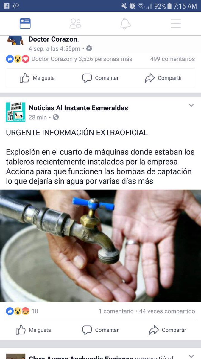SandriGomezR's tweet photo. Esto es una burla para quien vive en #Esmeraldas sres. de @EapaSM no pueden dejarnos nuevamente sin agua @GoberEsmeraldas tomen decisiones https://t.co/Ctk9FKPUIg