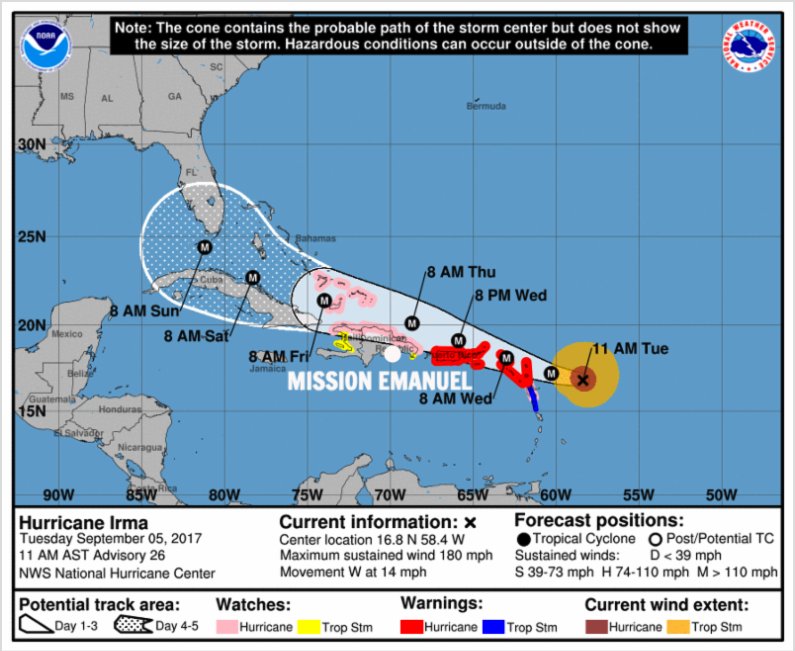MissionEmanuel's tweet photo. Prayer Request: Hurricane Irma https://t.co/d3hwxsXmCS https://t.co/c5hIKstsEb