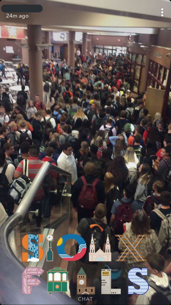 Tell me why Roosevelt is the biggest school in South Dakota and we still only get 5 minutes to get to class