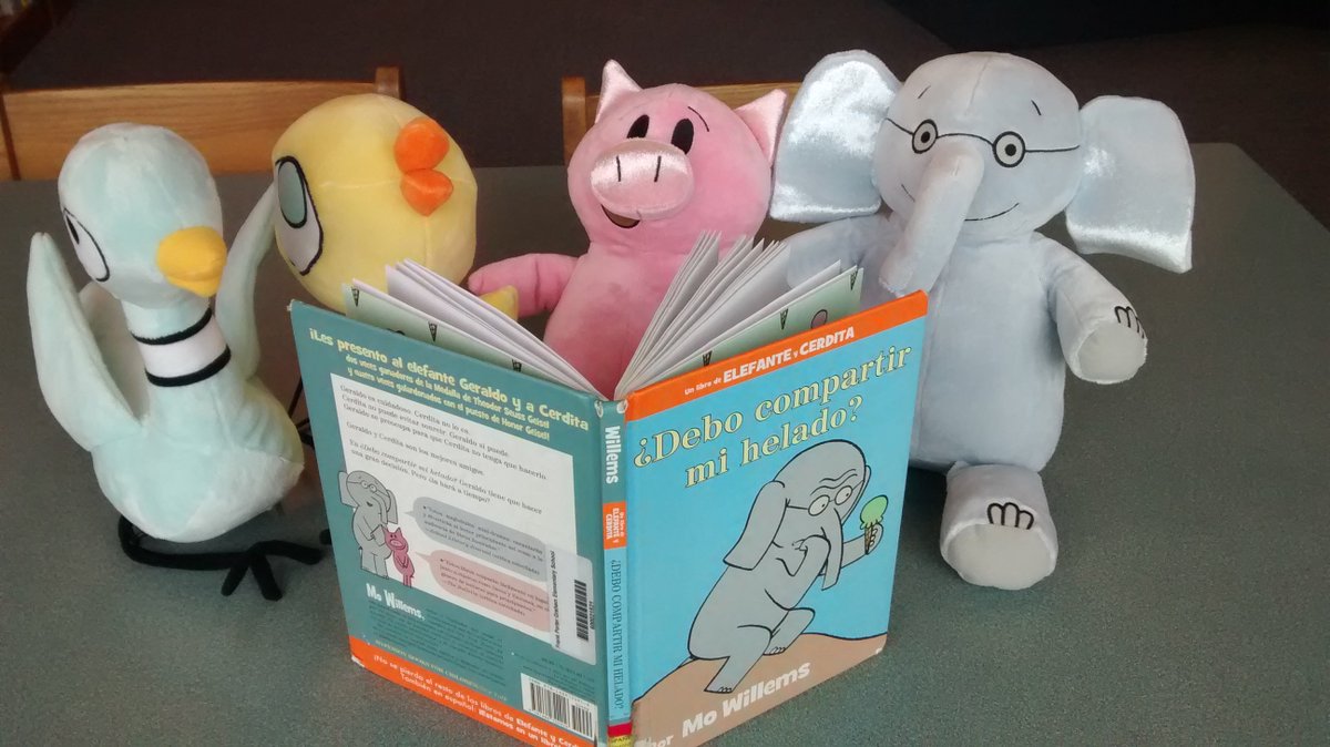 FPGBLibrary's tweet photo. Ready for an Elefantastic school year with @mowillemspigeon 's Piggie, Pigeon, Duckling, &amp; of course, Gerald! #fpgleones https://t.co/IXKnmYEGVi